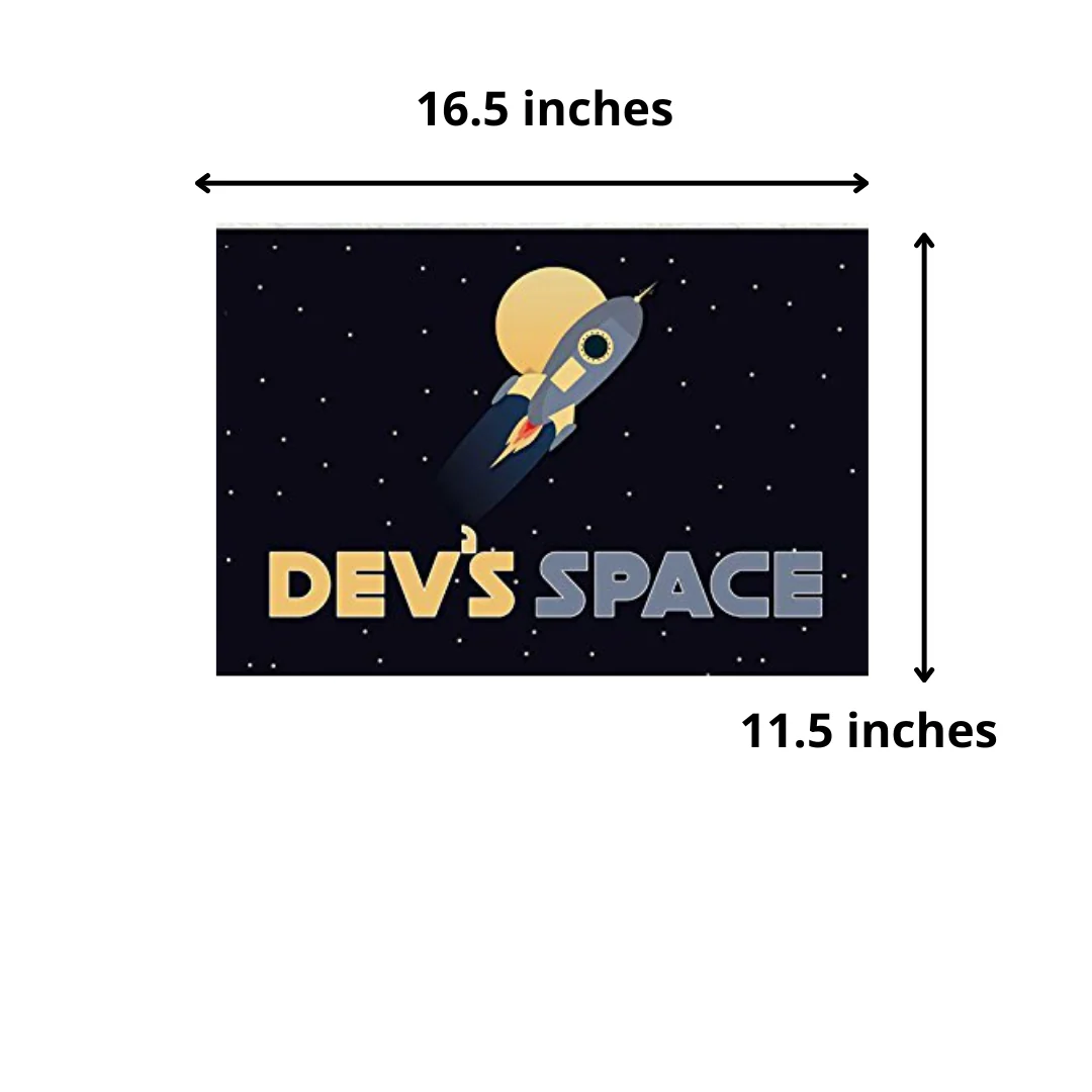 Personalized Kids Door Name Plate - Space Black - Image 5