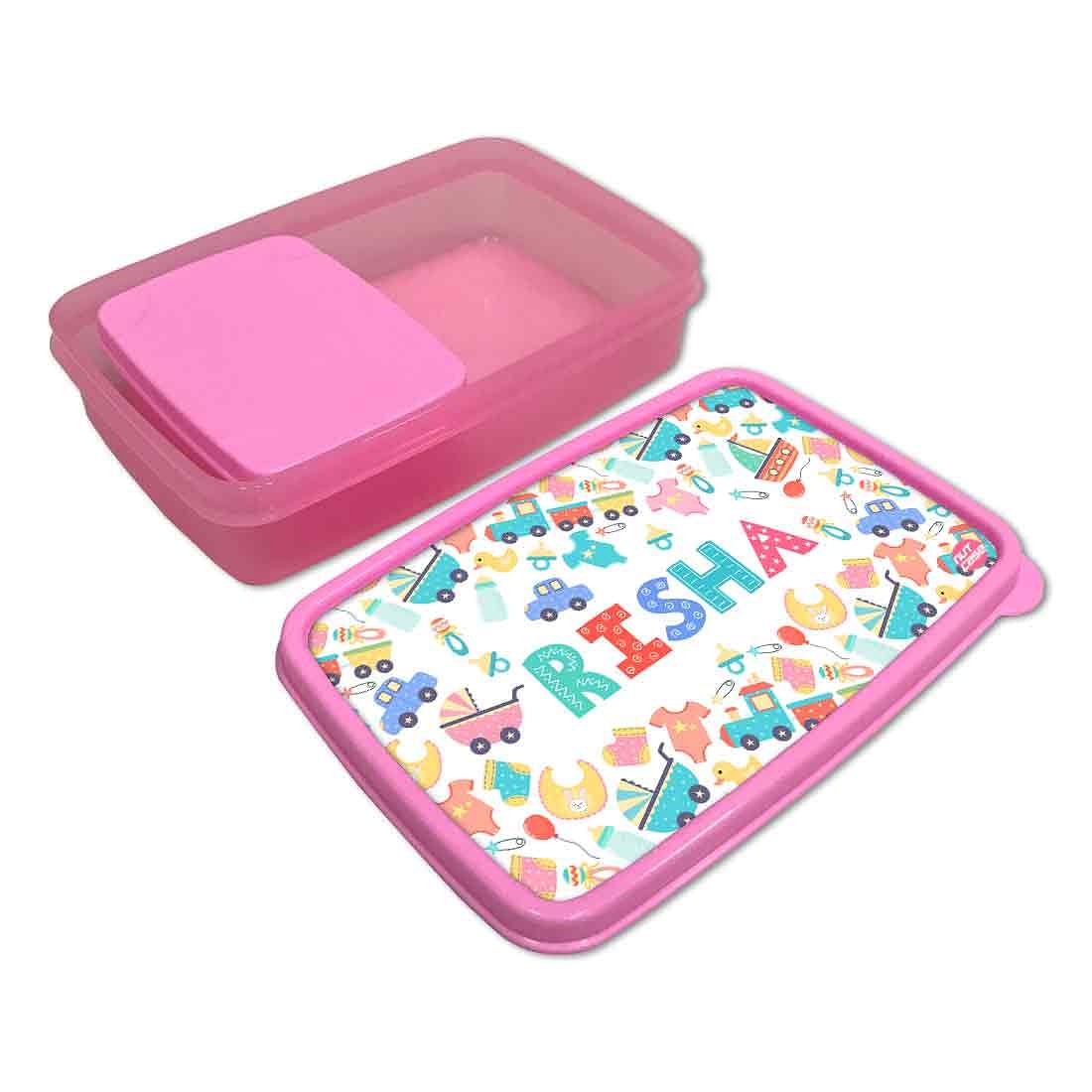 Personalized Snack Box for Kids Plastic Lunch Box for Girls -Kids Toy - Image 3