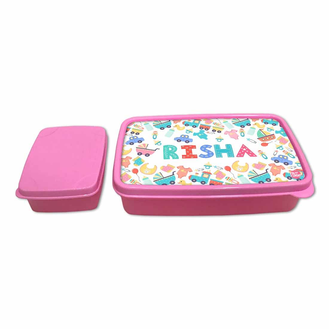 Personalized Snack Box for Kids Plastic Lunch Box for Girls -Kids Toy - Image 4