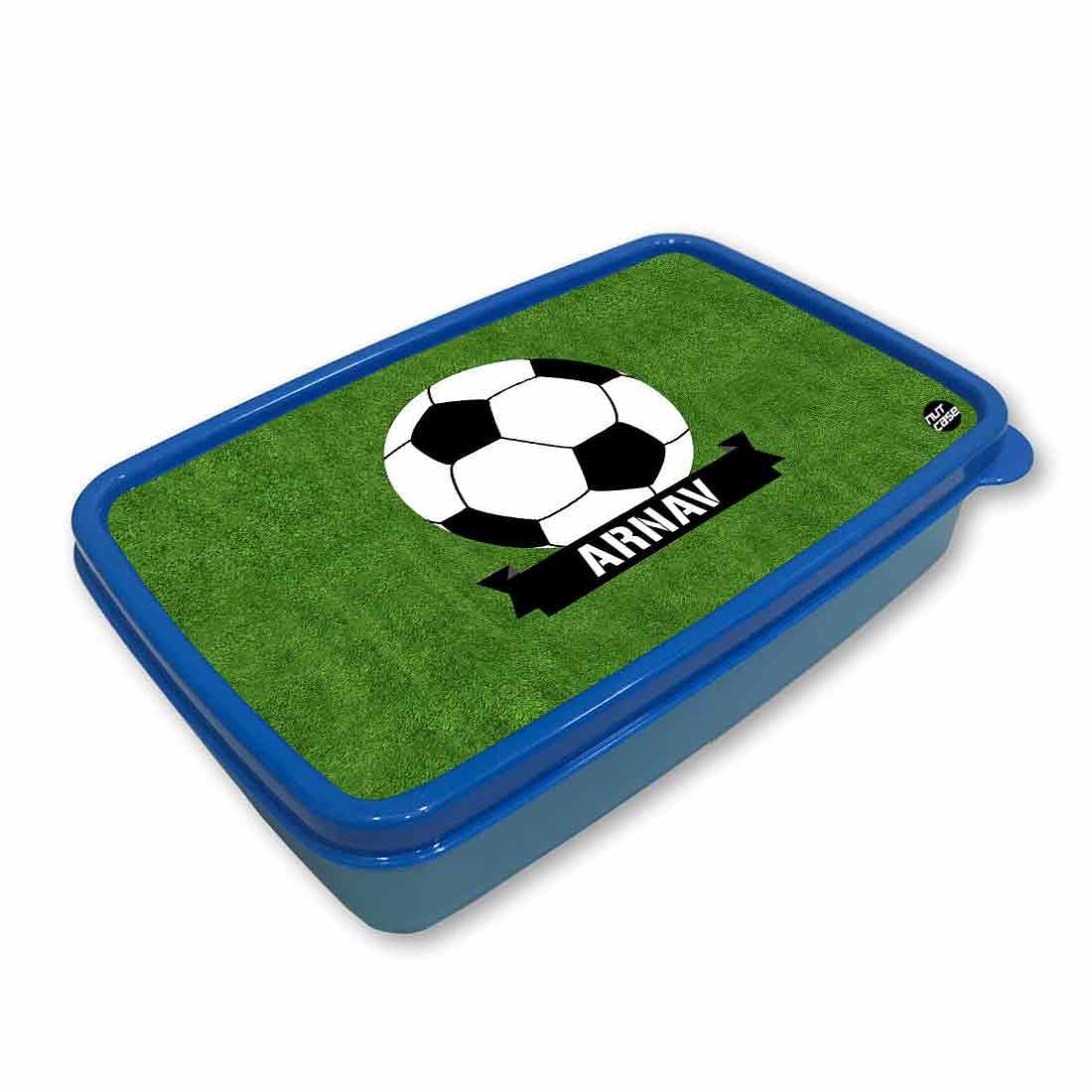 Customized Snack Box for Kids Plastic Lunch Box for Boys - Football - Image 2