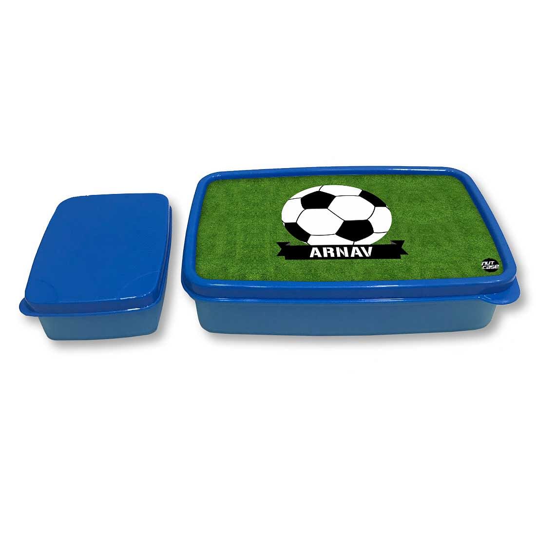 Customized Snack Box for Kids Plastic Lunch Box for Boys - Football - Image 4