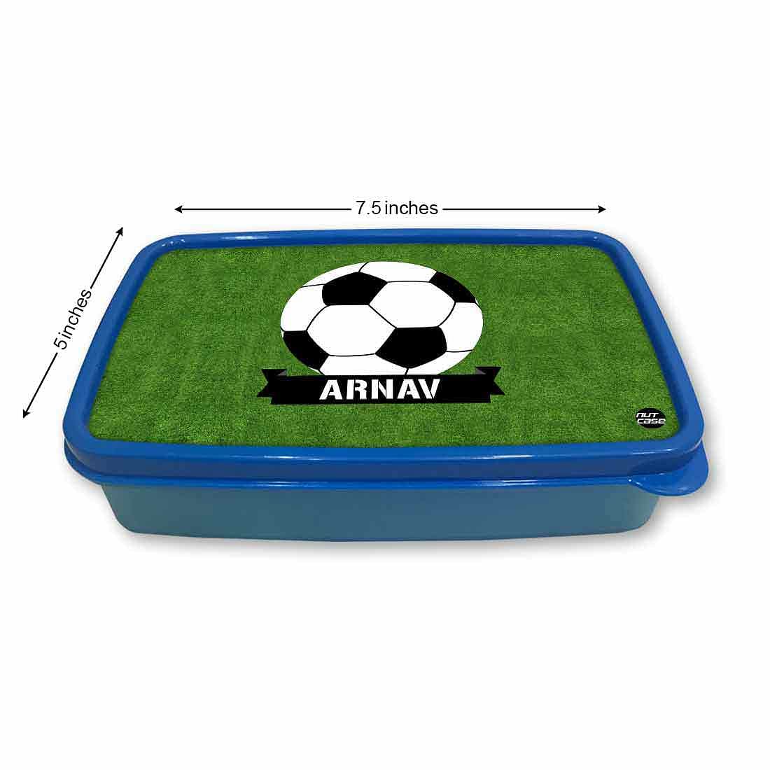 Customized Snack Box for Kids Plastic Lunch Box for Boys - Football - Image 5