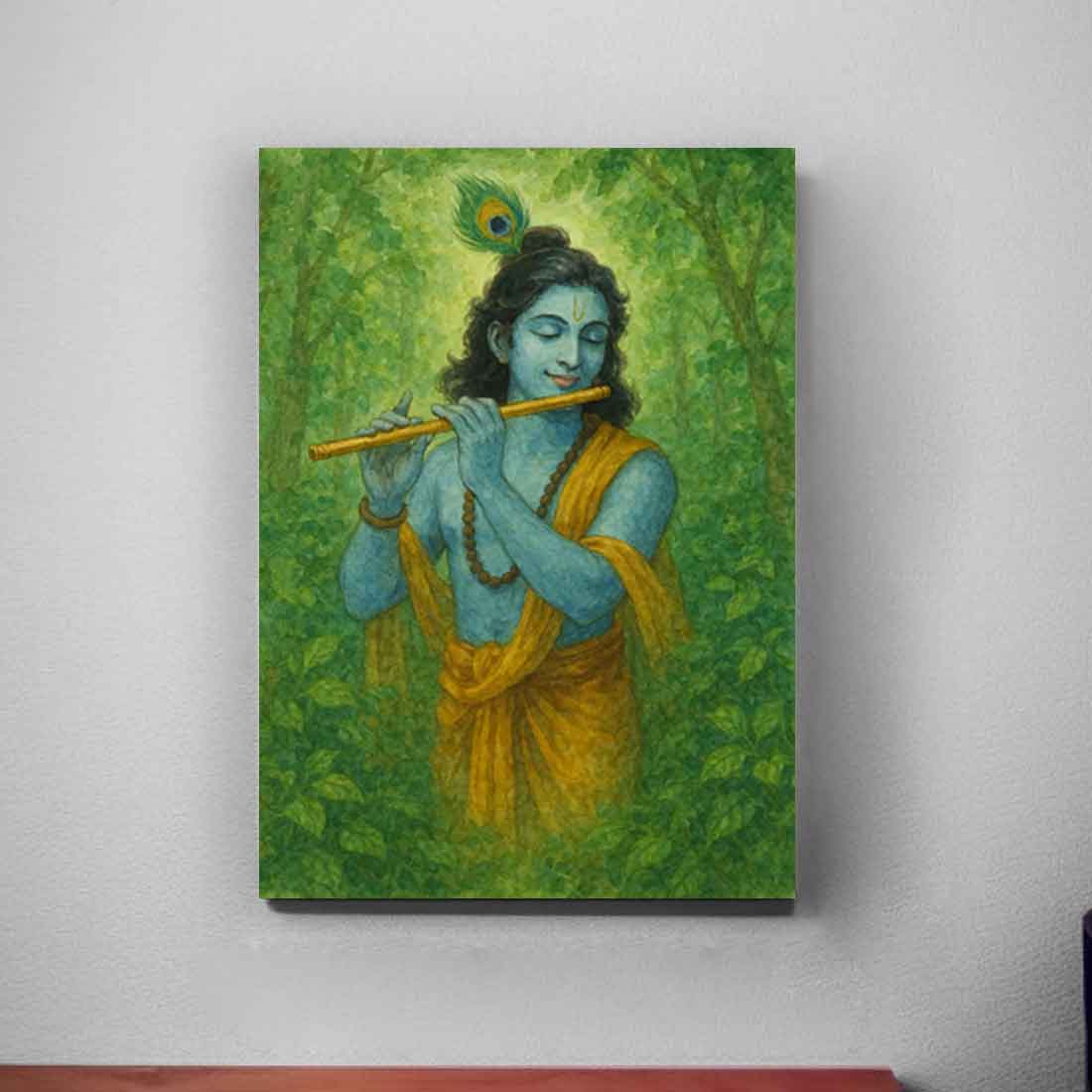 Krishna Photo Frame with LED – Premium Lighting Wall Frame with Divine Glow for Home & Office Décor - Image 2