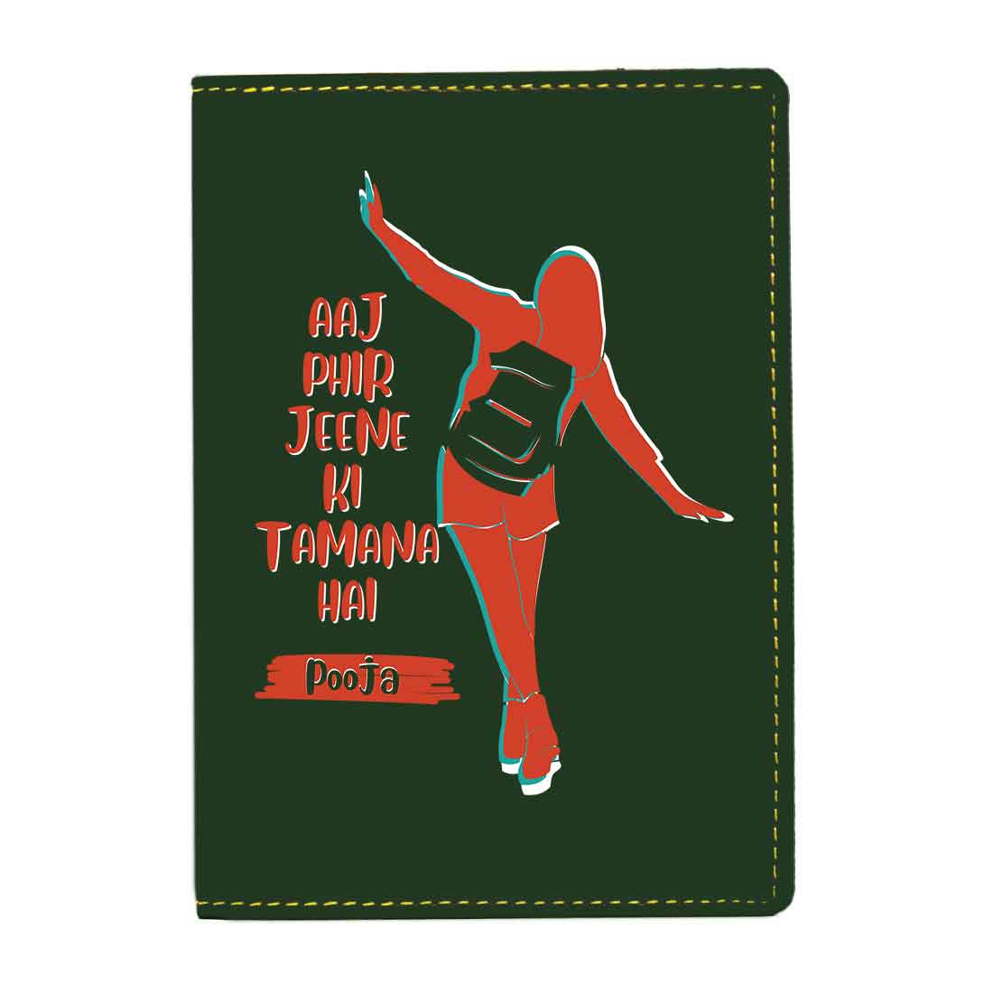 Ladies Passport Holder Faux Leather Custom Covers for Passports-Aaj phir - Image 21