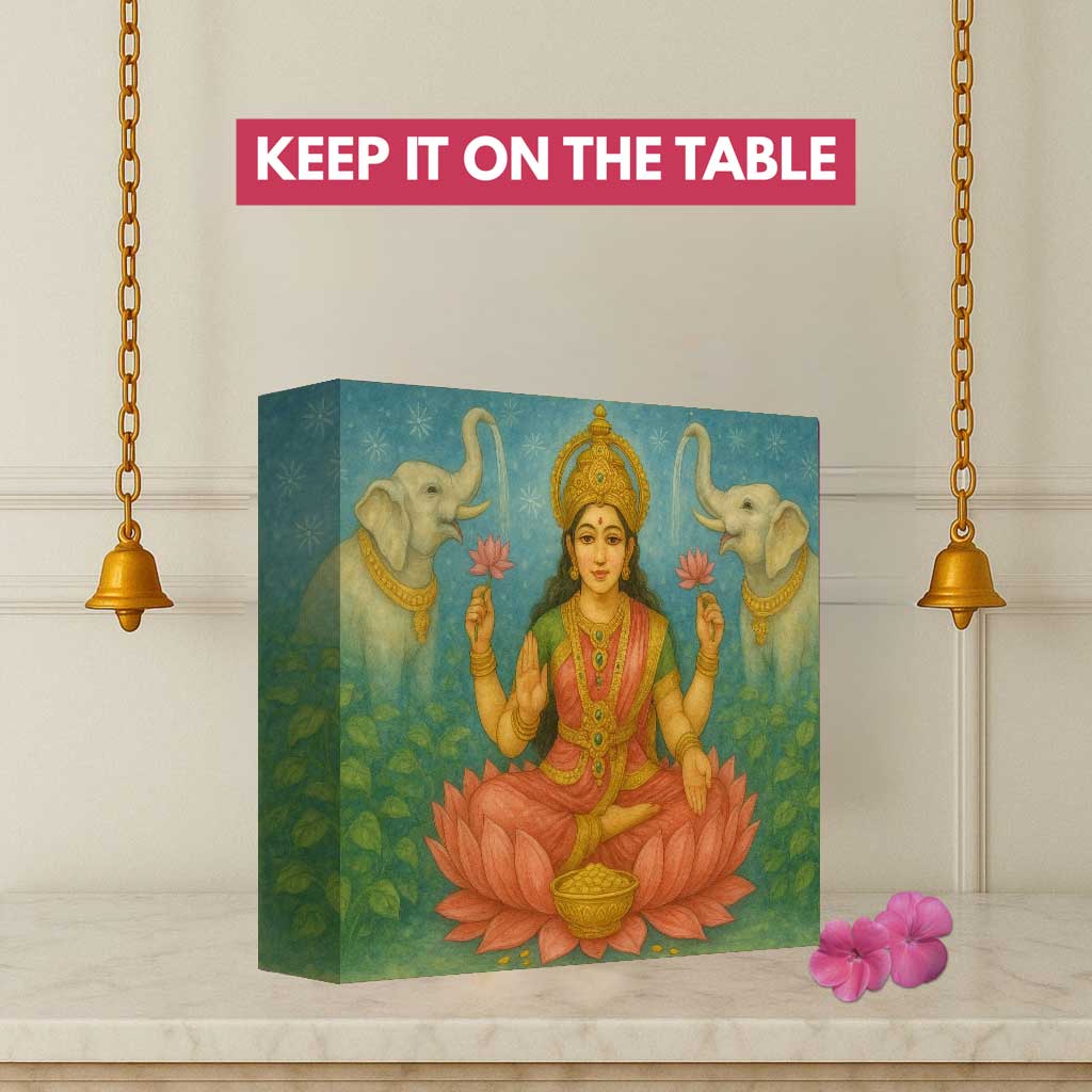 Laxmi Lamp – Divine Goddess Light for Home Temple, Table or Wall Décor - Image 4