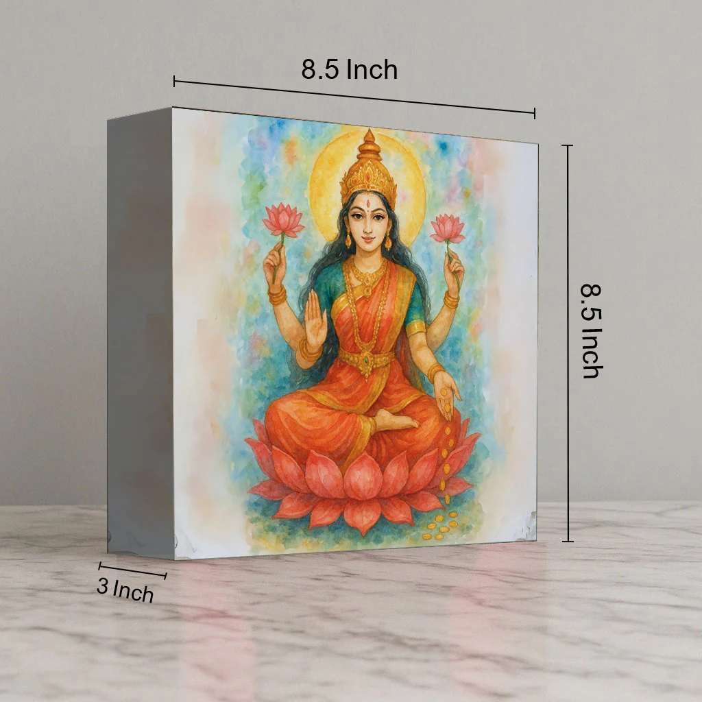 Laxmi Light Lamp for Home Temple – Divine Table Lamp & Wall Décor Lighting - Image 6
