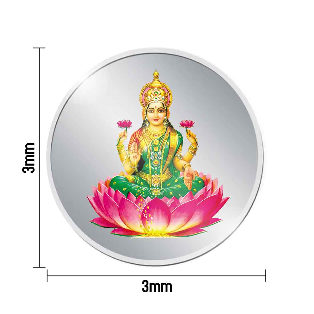 Laxmi Silver Coin - Goddess Lakshmi Photo on Silver Coins 10gram - Image 9