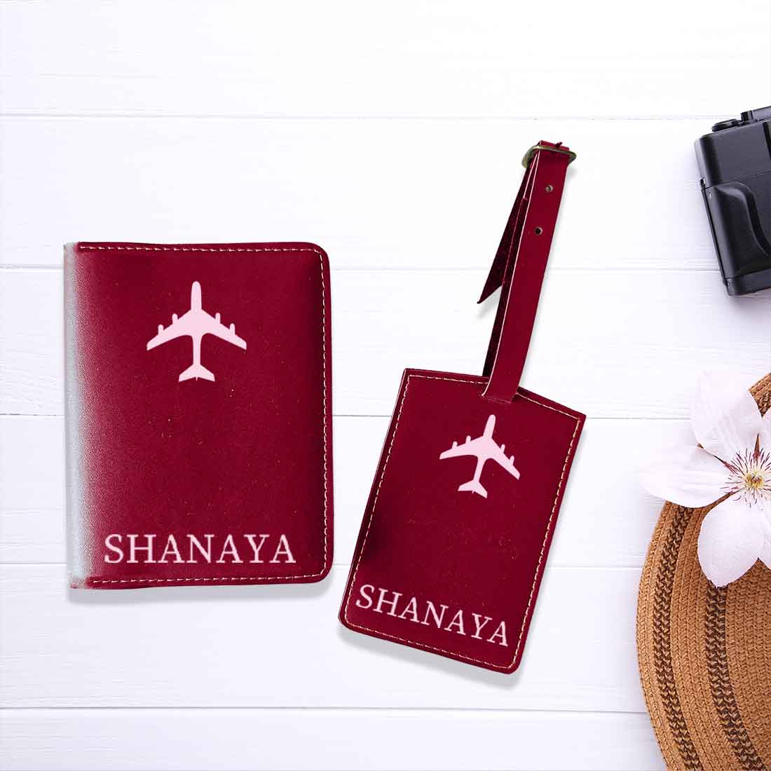 Leather Passport Holder Personalized with Name Cover for Passports - ADD NAME - Image 3