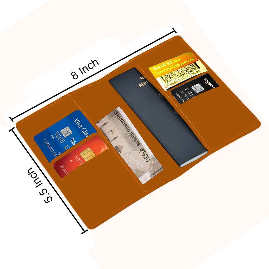 Leather Passport Holder Personalized with Name Cover for Passports - ADD NAME - Image 40