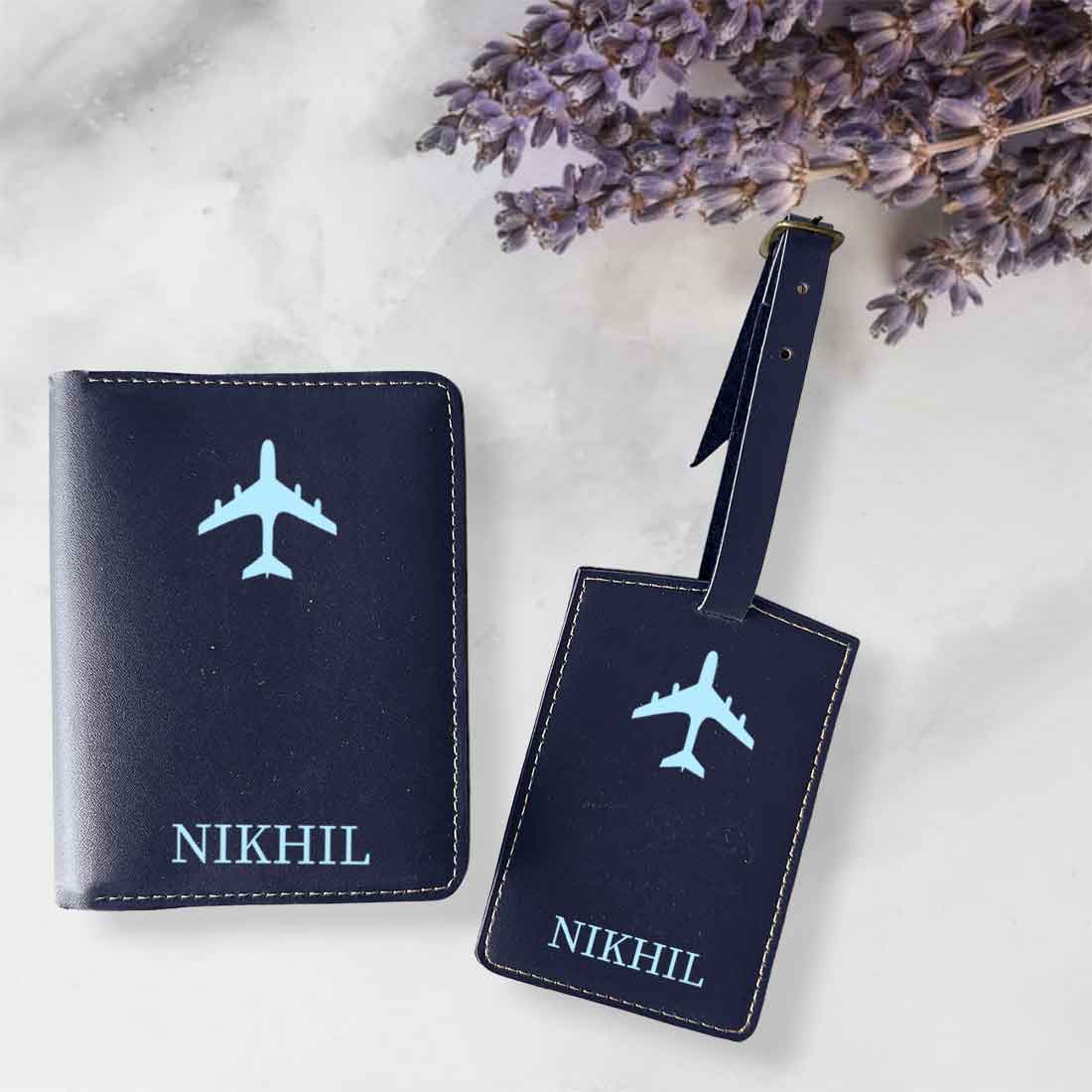 Leather Passport Holder Personalized with Name Cover for Passports - ADD NAME - Image 5