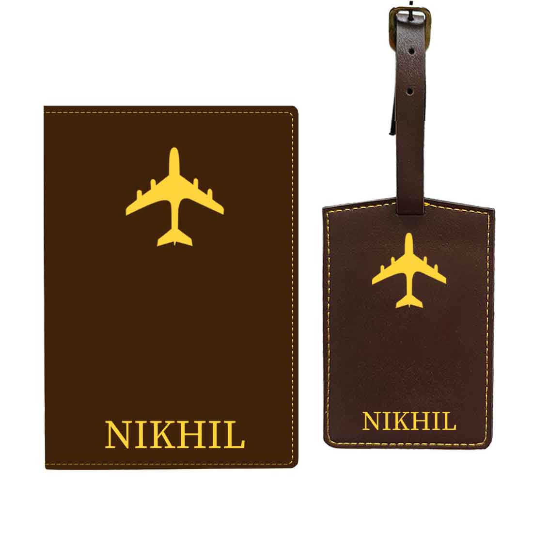 Leather Passport Holder Personalized with Name Cover for Passports - ADD NAME - Image 6