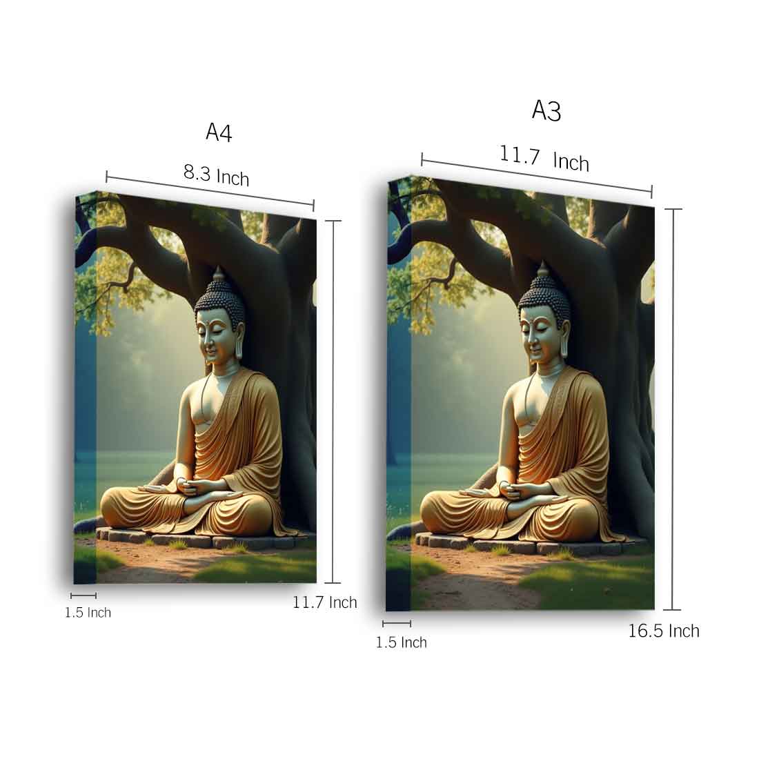LED Buddha Frame for Wall – Premium Acrylic Frame for Home & Office Décor - Image 3