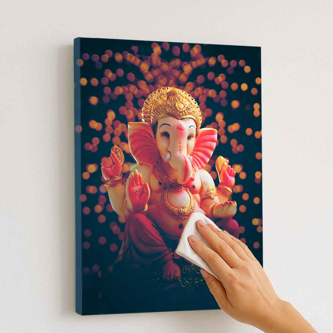 LED Ganesha Photo Frame with HD Print – Perfect for Pooja Room, Living Space, or Gifting - Image 3
