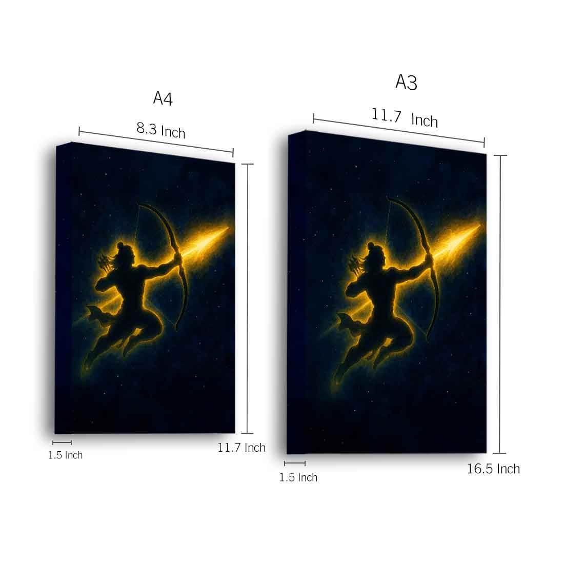 LED Lord Ram Photo Frame for Home Temple & Wall Décor - Image 4