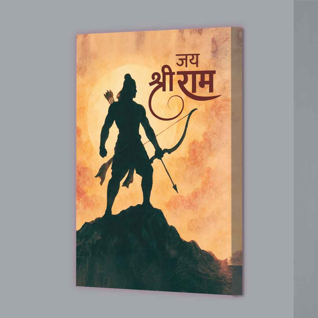 LED Ram Wall Art Photo Frame for Home Temple & Spiritual Decoration - Image 4