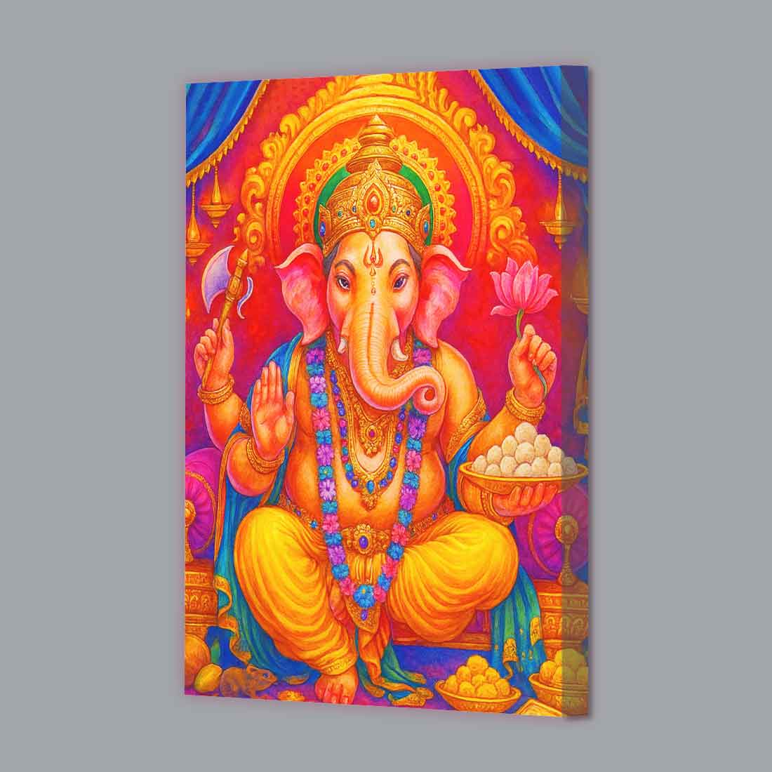Lord Ganesh Photo Frame with Glowing LED Backlight, HD Print– Ideal for Home Temple, Décor, or Gifting - Image 5