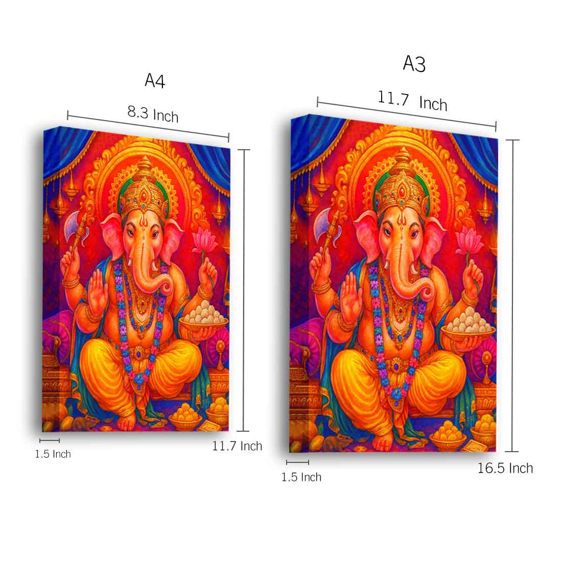 Lord Ganesh Photo Frame with Glowing LED Backlight, HD Print– Ideal for Home Temple, Décor, or Gifting - Image 7