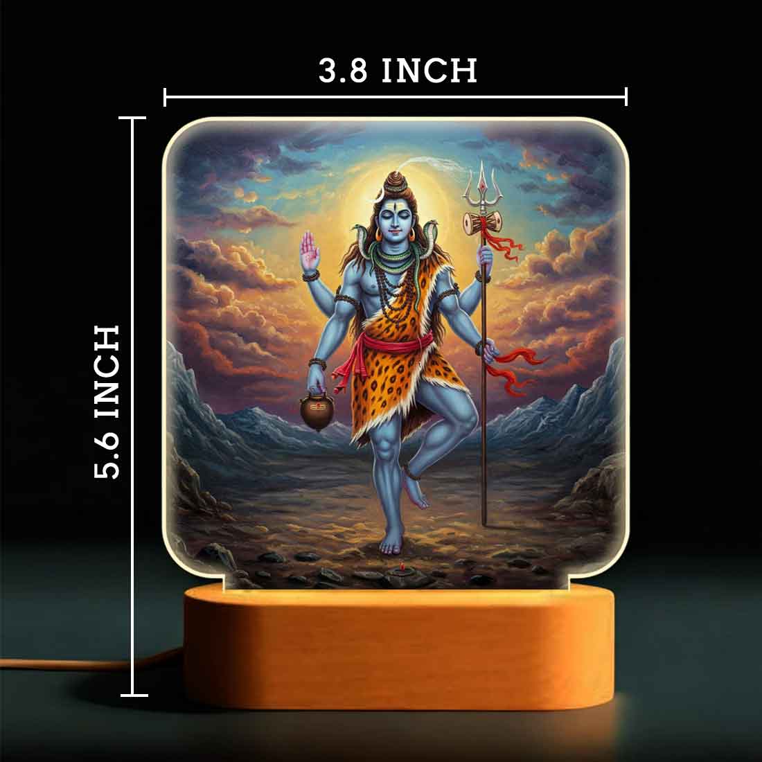 Lord Shiva Lamp for Home – Soft Warm Light for Peaceful Ambience & Decor - Image 3