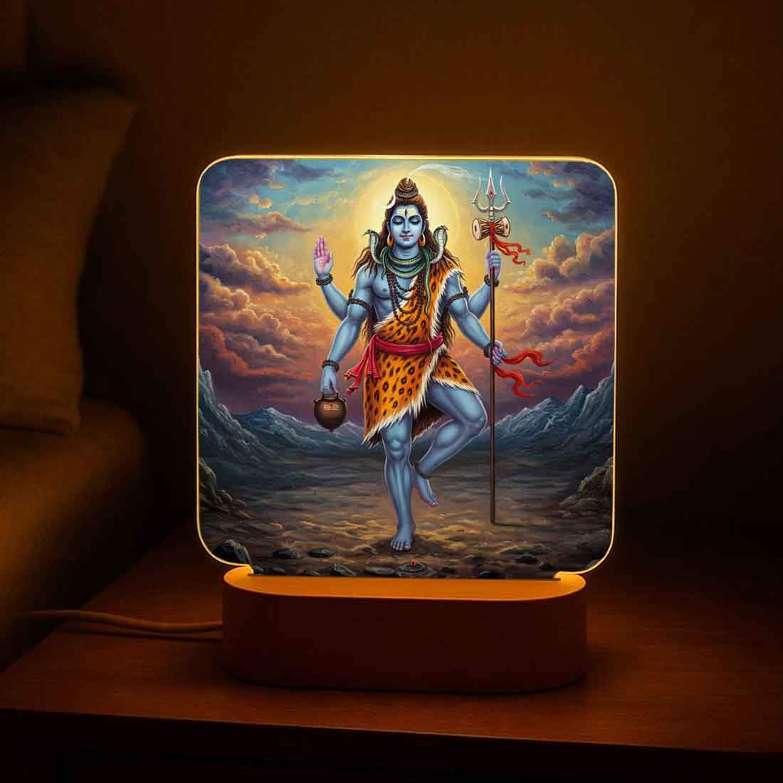 Lord Shiva Lamp for Home – Soft Warm Light for Peaceful Ambience & Decor - Image 4