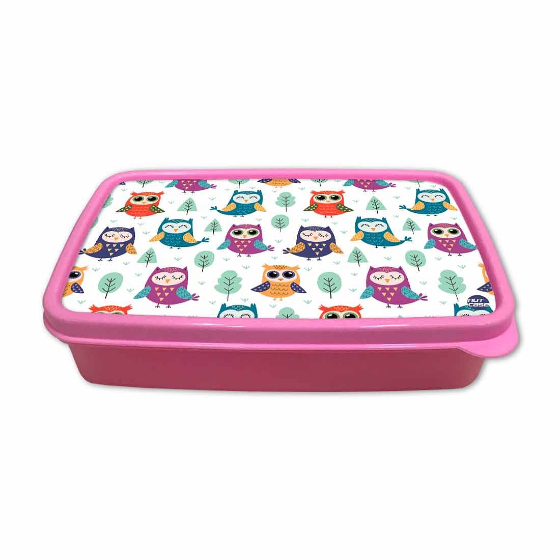 Best Lunch Containers for Girls School Snacks Serving Box - Owl