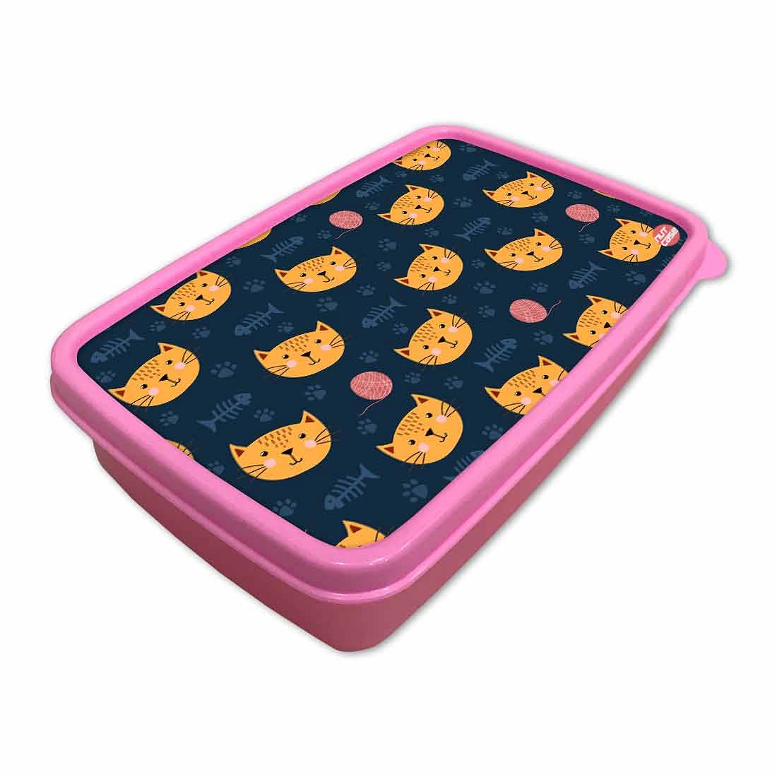Designer Kids Lunch Box for School Return Gifts Birthday Party - Cute Cat - Image 2