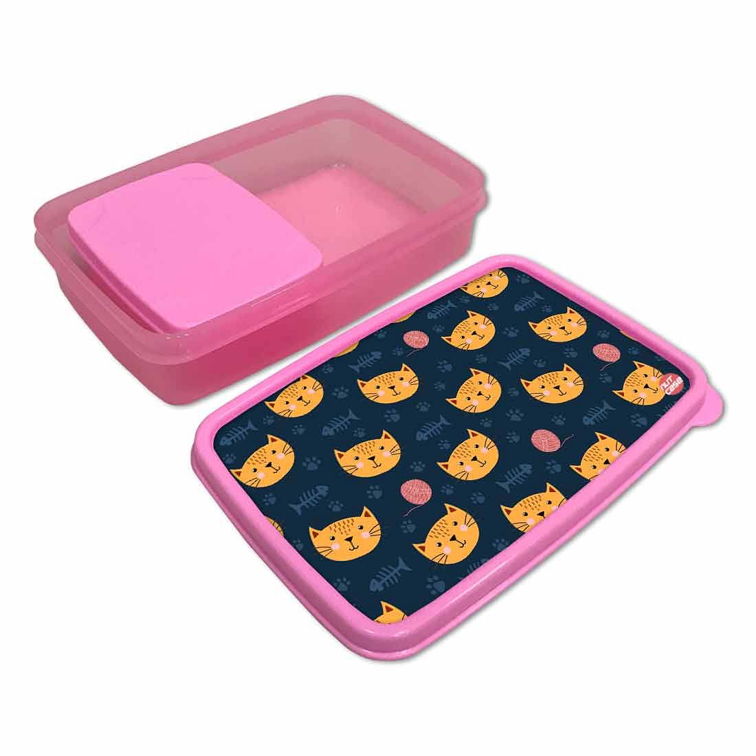 Designer Kids Lunch Box for School Return Gifts Birthday Party - Cute Cat - Image 3