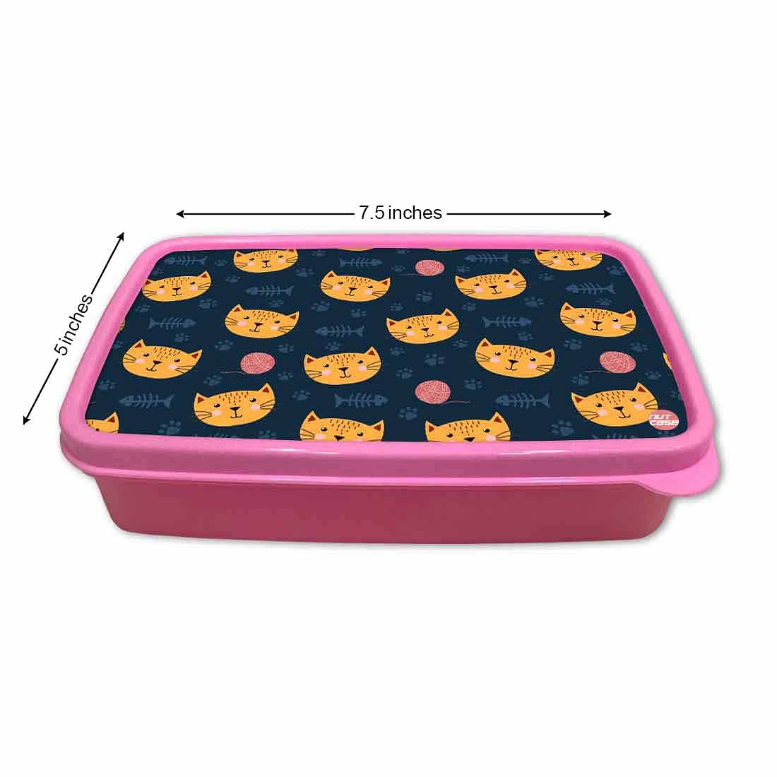 Designer Kids Lunch Box for School Return Gifts Birthday Party - Cute Cat - Image 5