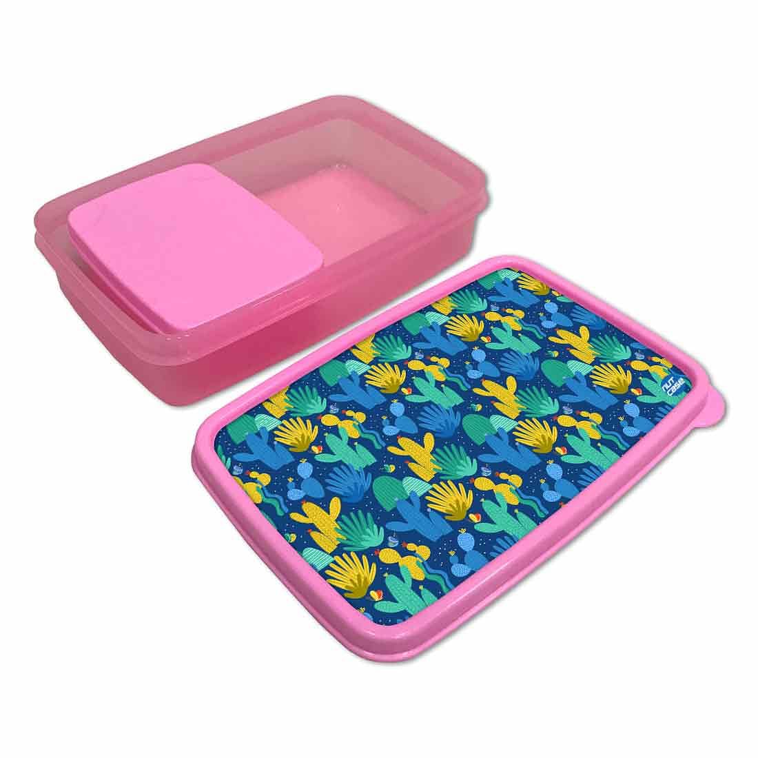 Designer Childrens Lunch Box for Girls Return Gifts Birthday Party - Cactus - Image 3
