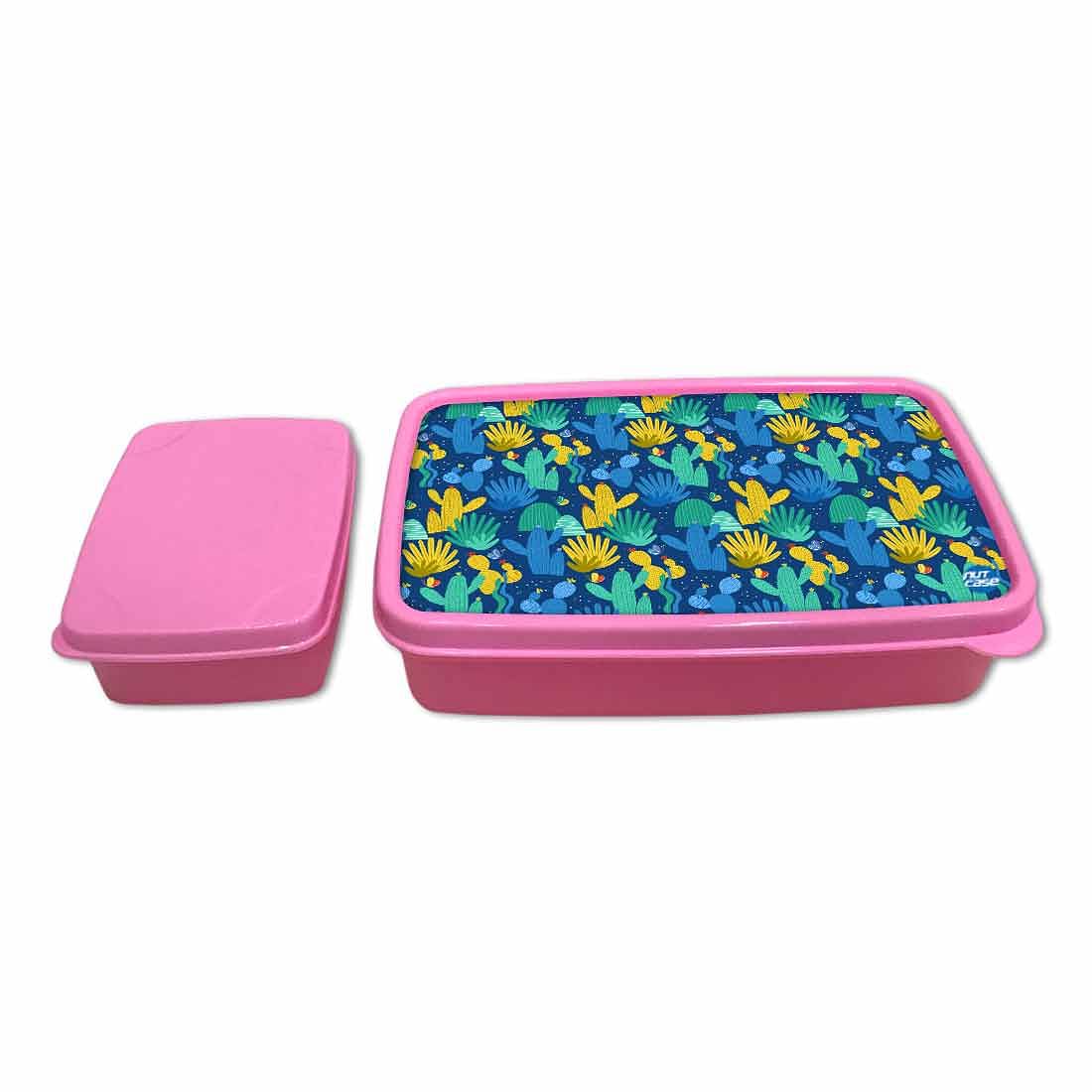 Designer Childrens Lunch Box for Girls Return Gifts Birthday Party - Cactus - Image 4