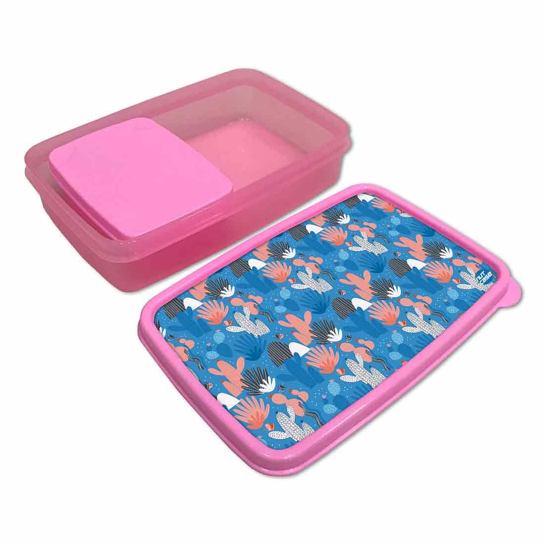 Lunch Box With Compartments for Girls Snack Containers - Cactus Plant - Image 3