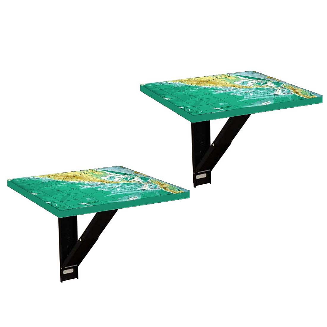 Tv Setup Box Stand Wall Mount - Earth Map - Image 2