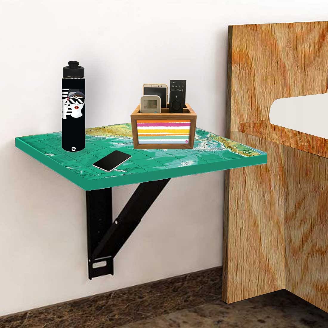 Tv Setup Box Stand Wall Mount - Earth Map - Image 5
