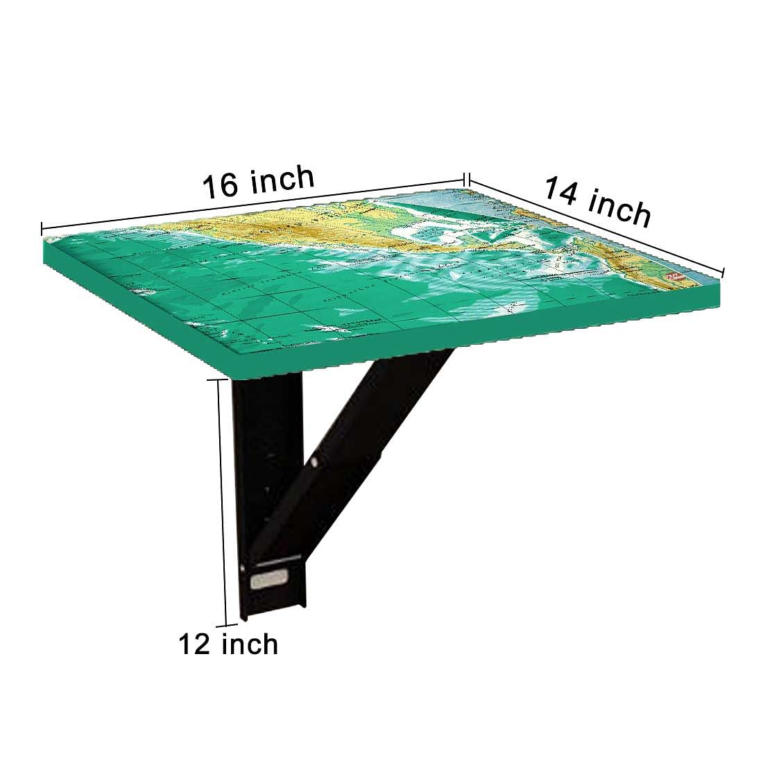 Tv Setup Box Stand Wall Mount - Earth Map - Image 9