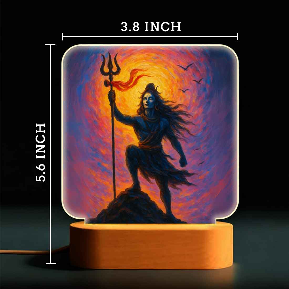 Mahadev Lamp with LED Light – Divine Glow for Home Temple & Spiritual Decor - Image 3