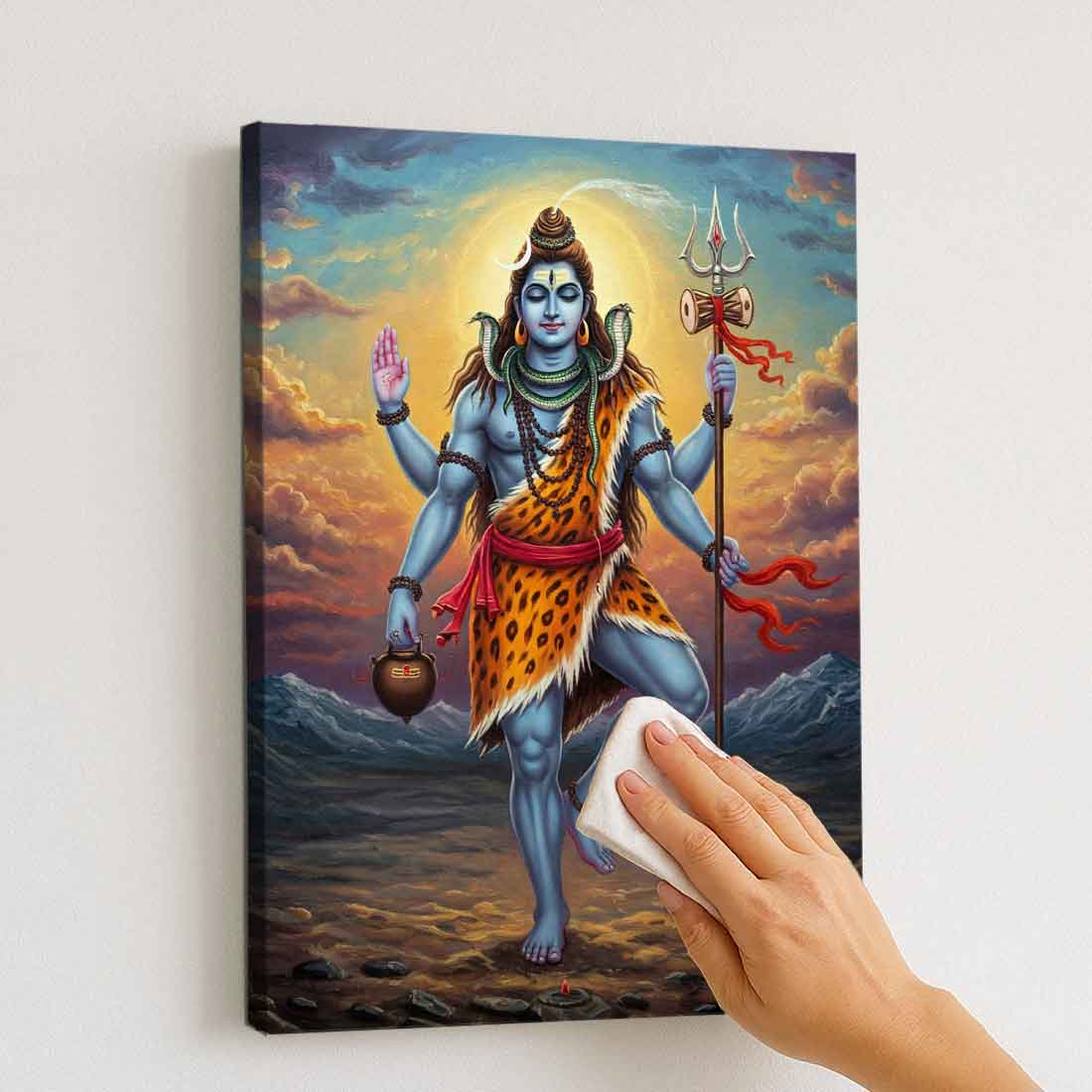 Mahadev Photo Frame with LED Light – HD Printed Wall Décor for Home Temple or Gifting - Image 4