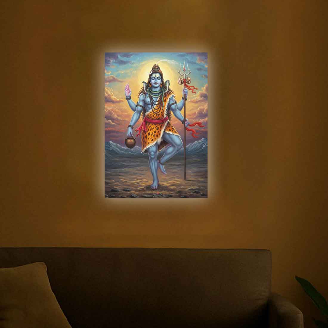 Mahadev Photo Frame with LED Light – HD Printed Wall Décor for Home Temple or Gifting - Image 6