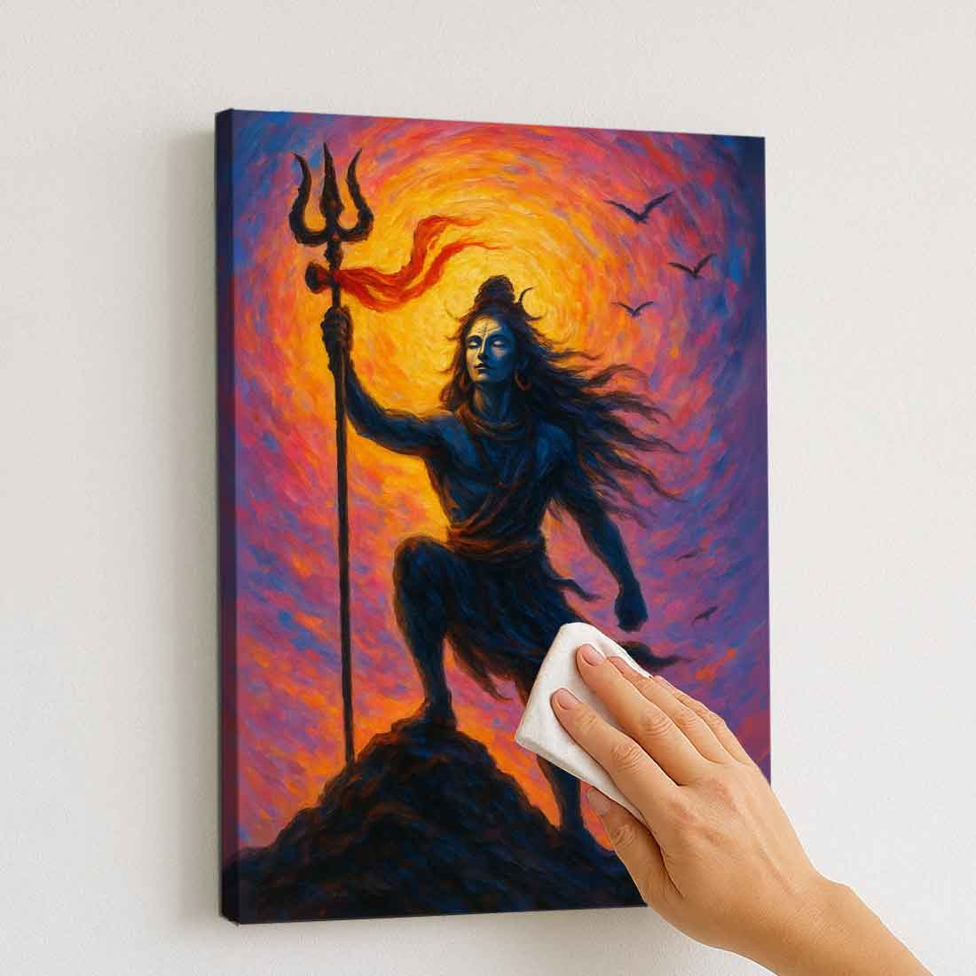 Mahakal Photo Frame with LED Glow – Premium HD Wall Art for Mandir, Home, or Gifts - Image 4