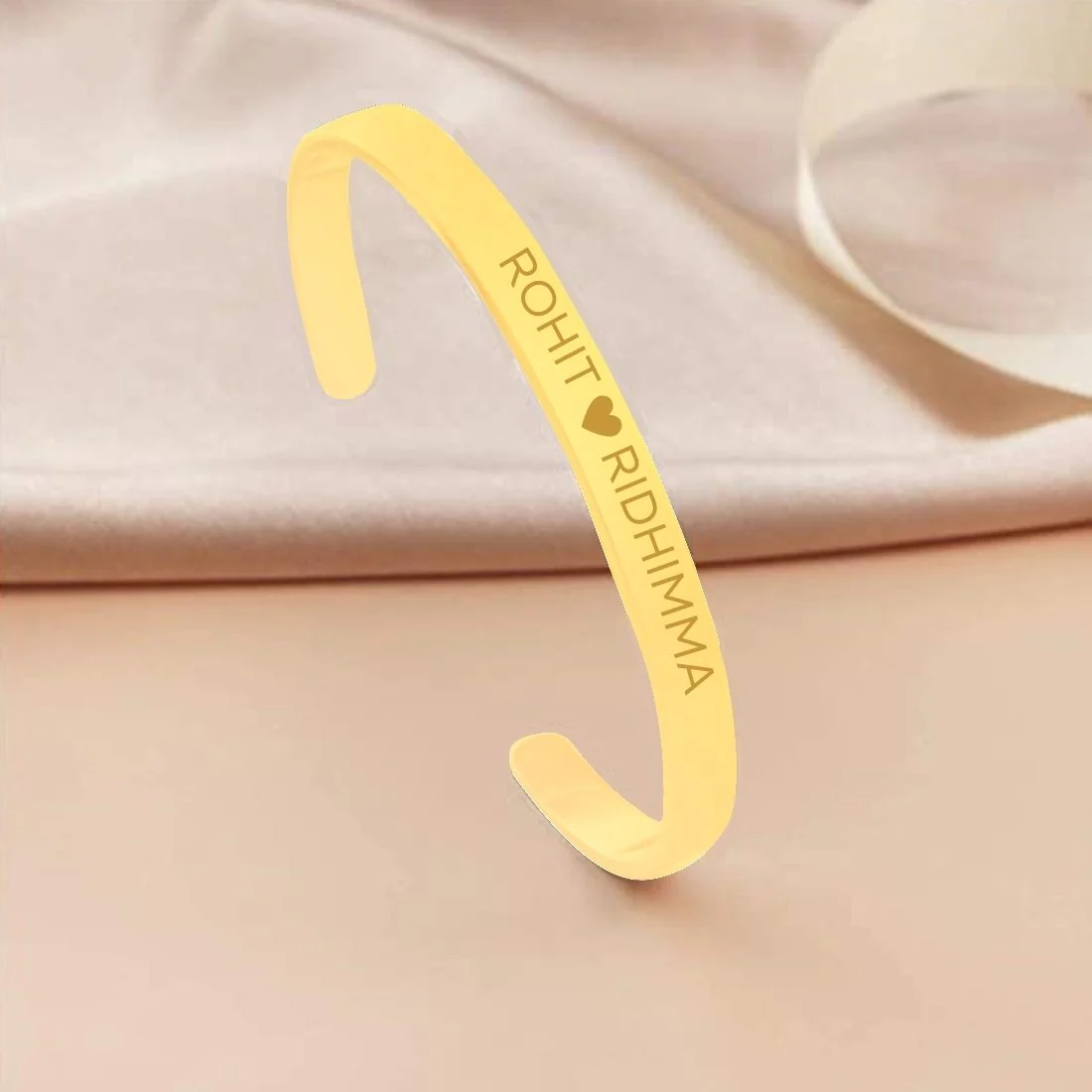 Personalized Matching Couples Bracelets Valentines Day Gift - Rose Gold Plated/Black Rhodium/Gold Plated - Image 11