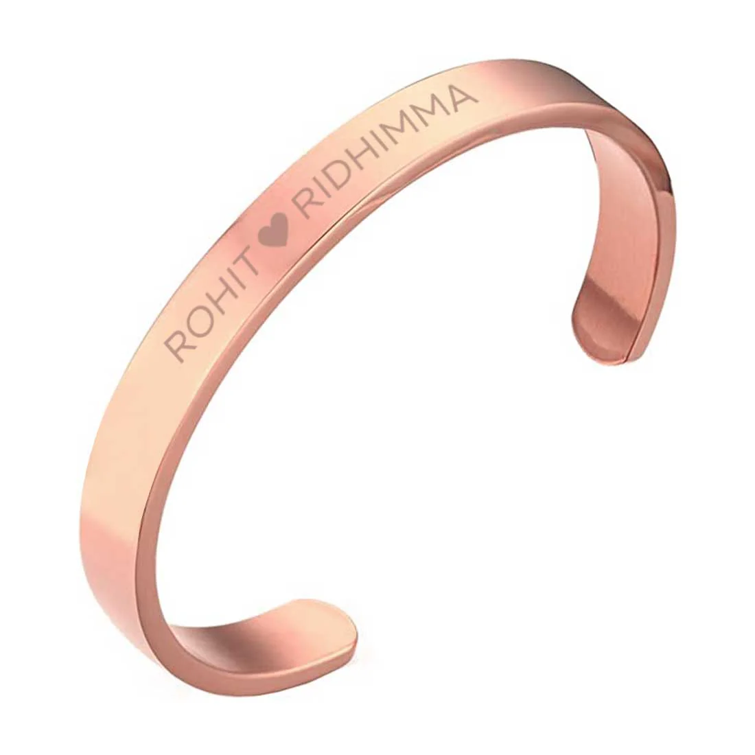 Personalized Matching Couples Bracelets Valentines Day Gift - Rose Gold Plated/Black Rhodium/Gold Plated - Image 3