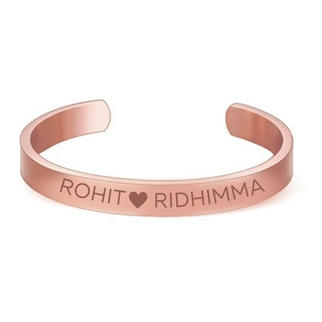 Personalized Matching Couples Bracelets Valentines Day Gift - Rose Gold Plated/Black Rhodium/Gold Plated - Image 4