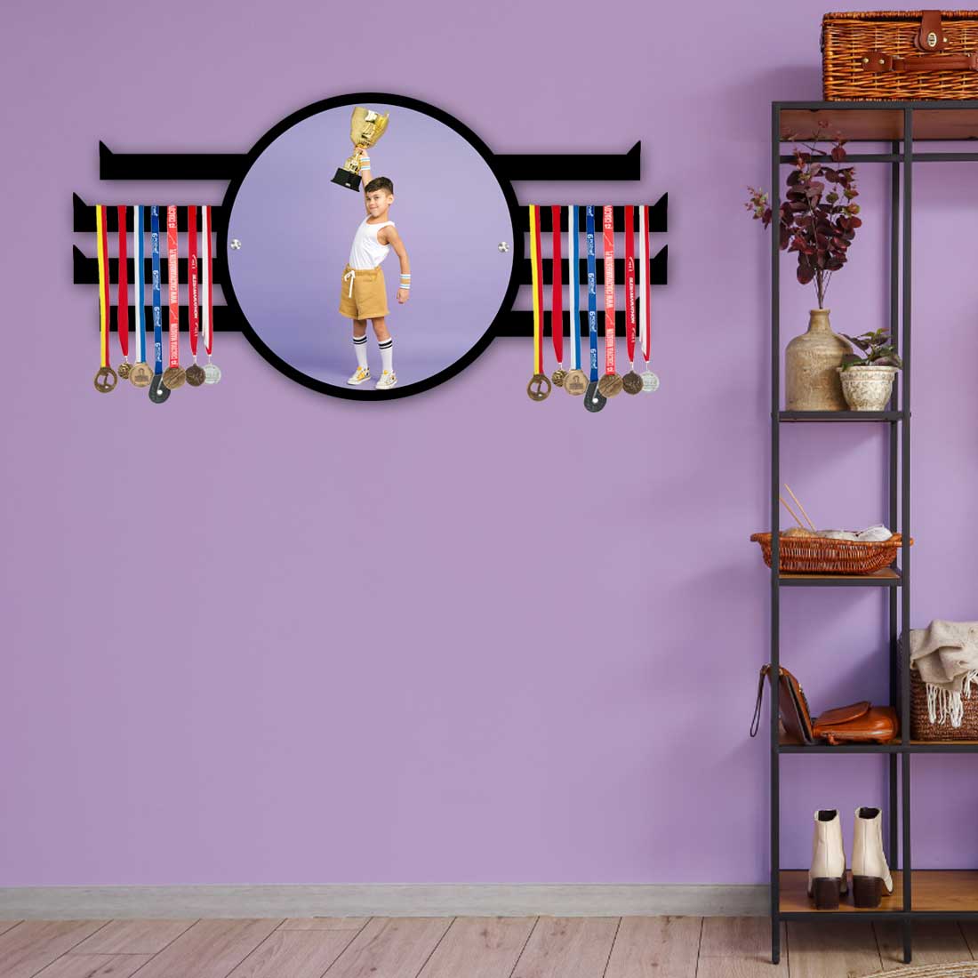 Custom Medal Hanger with Photo Showcase Your Hard-Earned Medals - Acrylic Medal Holder - Image 2