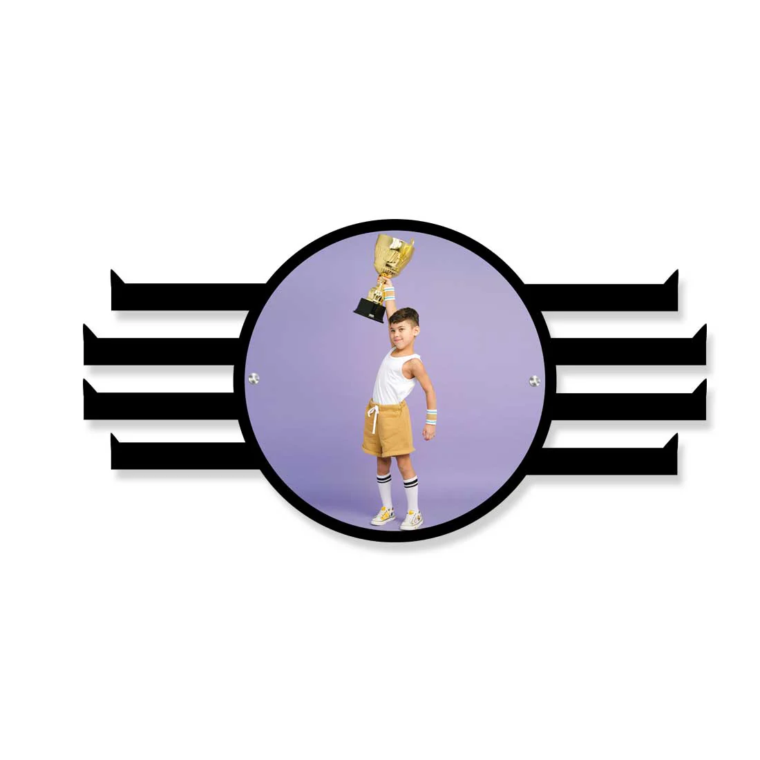 Custom Medal Hanger with Photo Showcase Your Hard-Earned Medals - Acrylic Medal Holder - Image 4