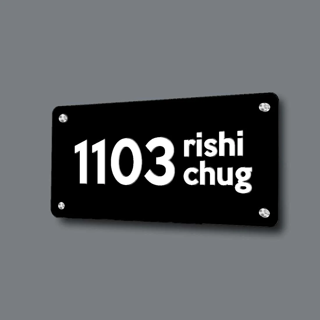 Custom Metal Engraved Name Plate for Office Home House Outdoor - Image 2