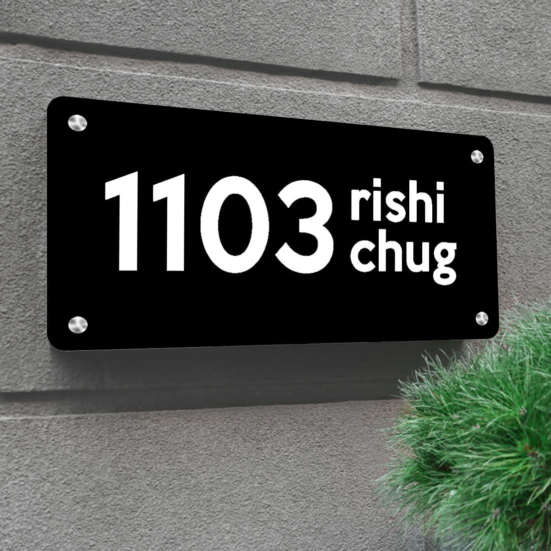 Custom Metal Engraved Name Plate for Office Home House Outdoor - Image 3