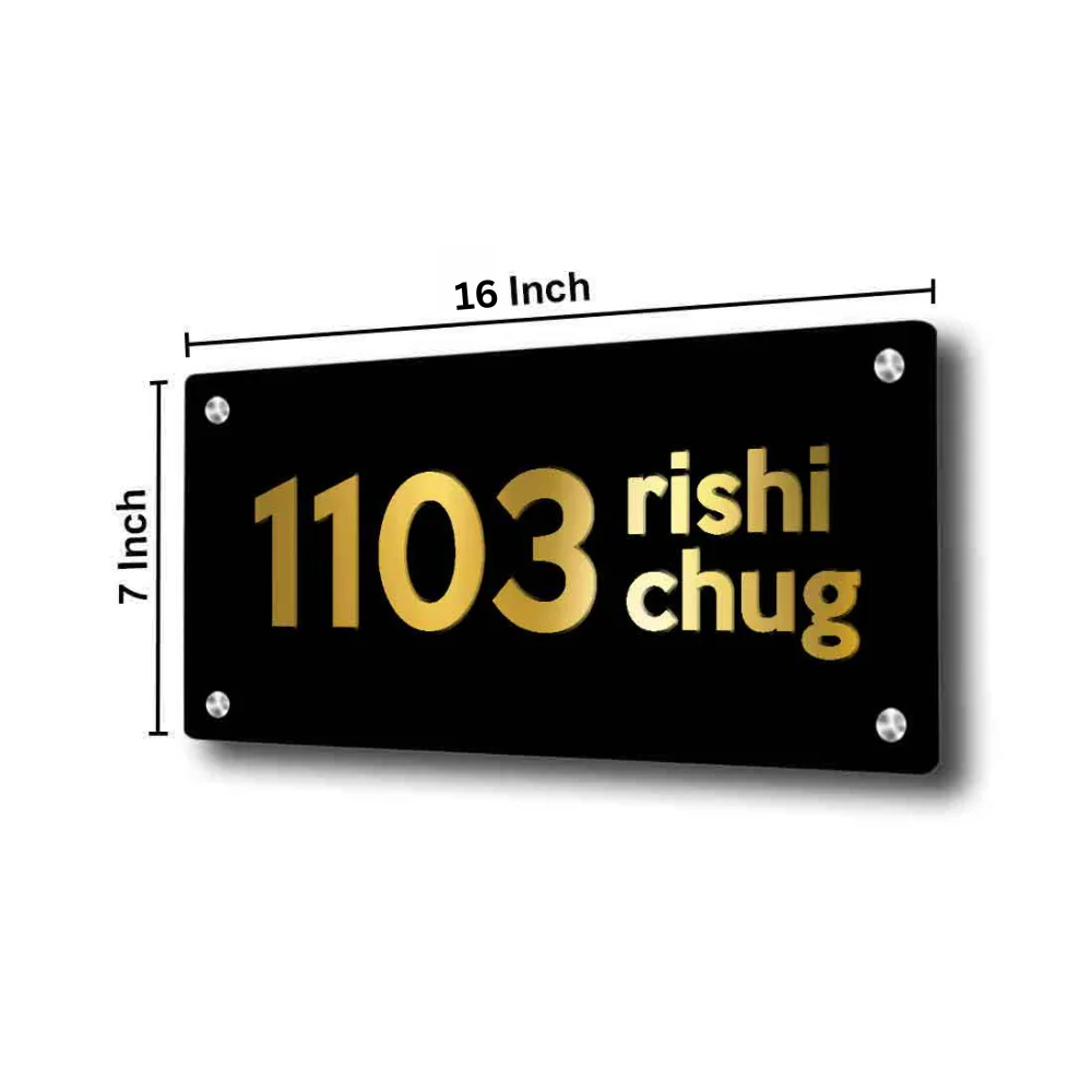 Custom Metal Engraved Name Plate for Office Home House Outdoor - Image 5