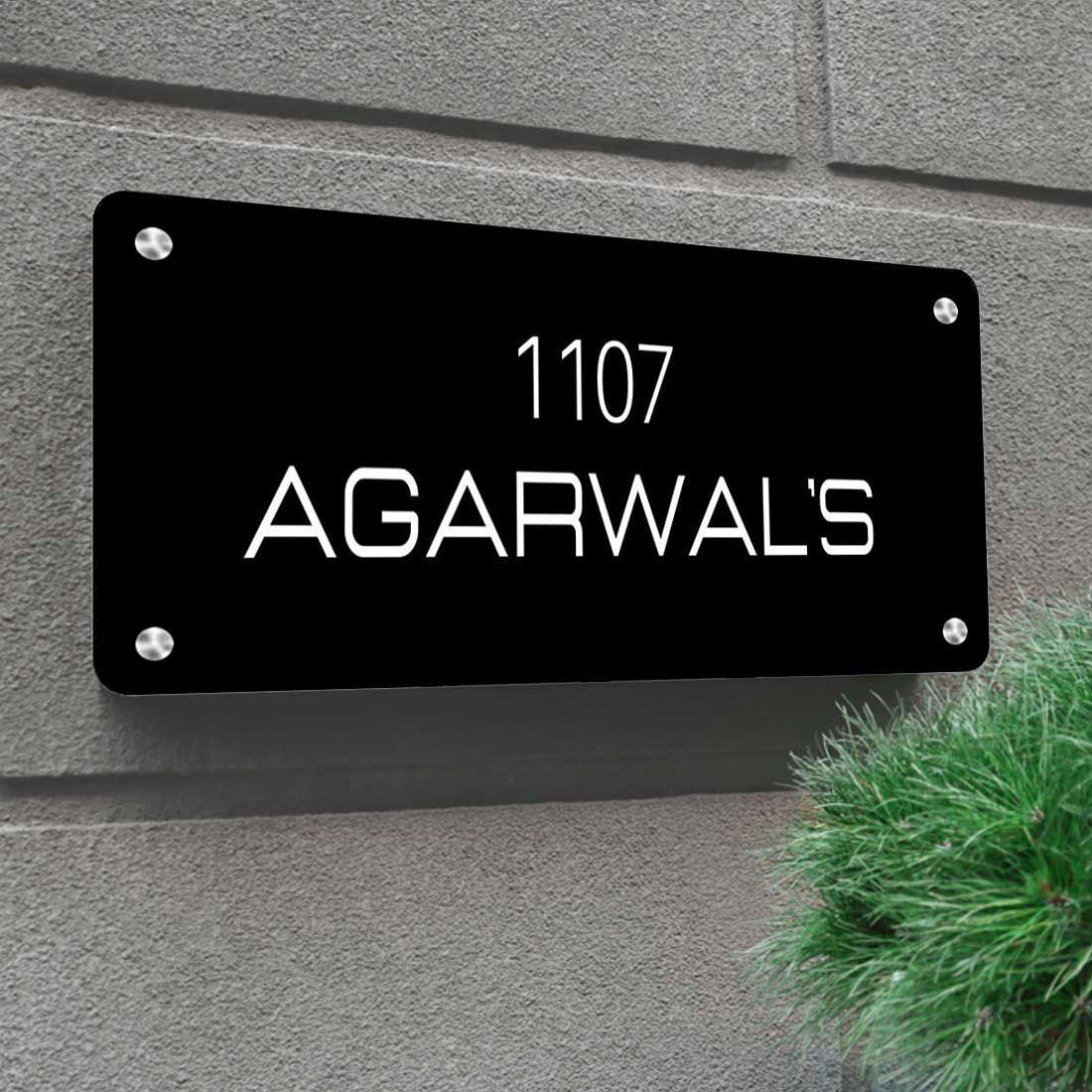 Customized Metal Name Plaques Designs for Home Flats Entrance Outdoor - Image 7