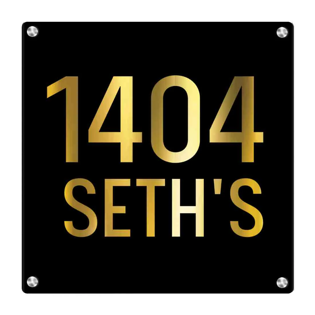 Customized Square Metal Plate With Name for House Office Flats Entrance - Image 8