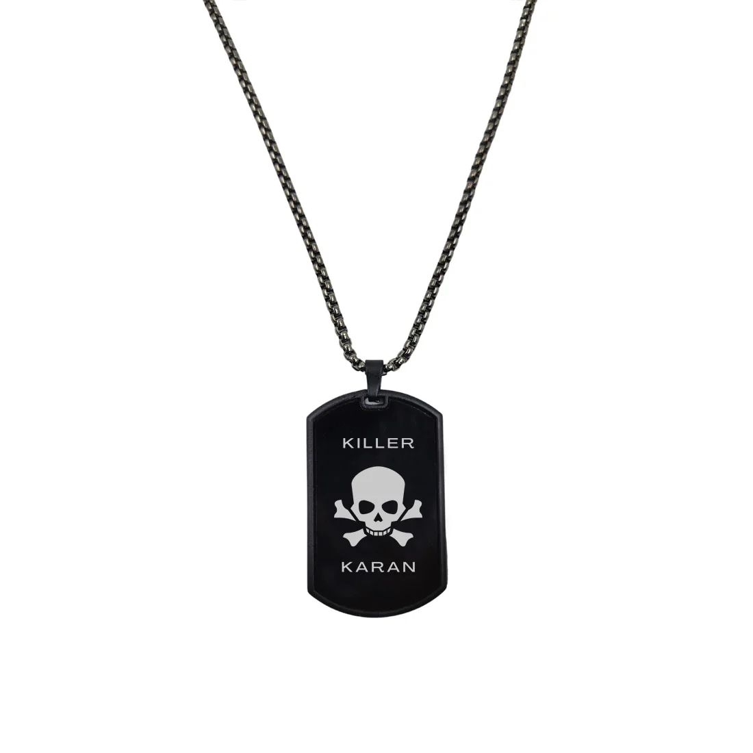 Personalised Army Tags Custom Military Dog Tag with Name for Men with Chain - Image 2