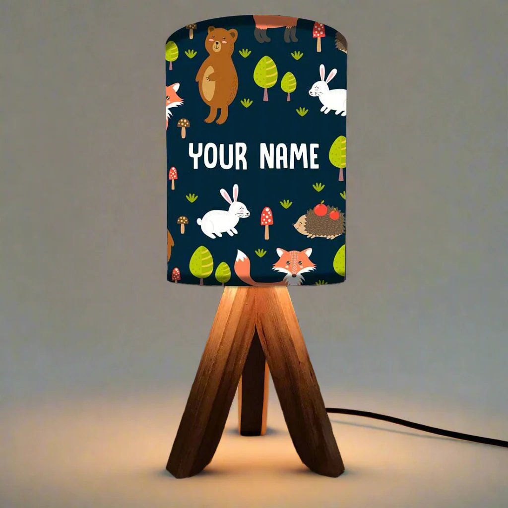 Personalized Night Lamp For Kids with 3w LED Bulb (3W LED Bulb Included)