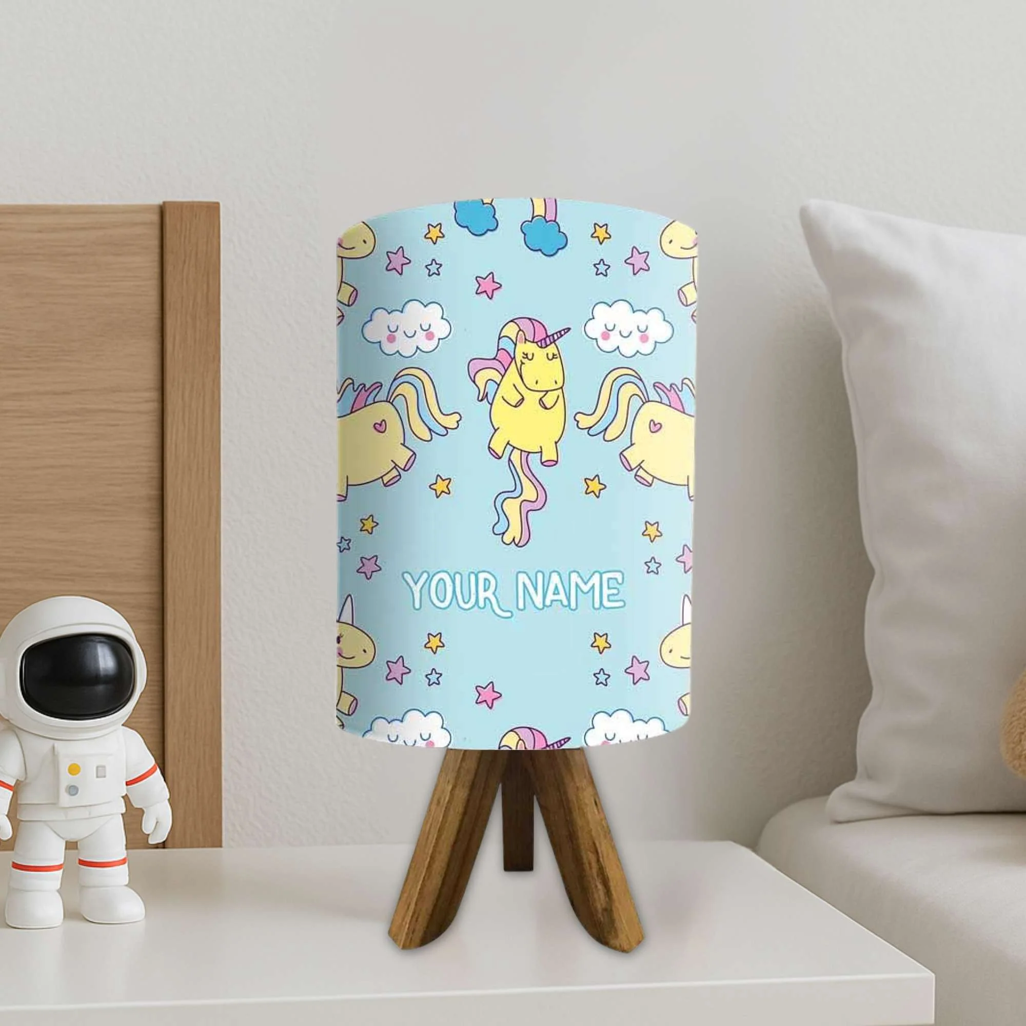 Personalized Night Light For Bedroom-Star Unicorn (3W LED Bulb Included) - Image 2